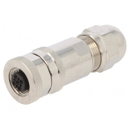 Mufă M12 4 PIN mamă DeviceNet CANopen IP67 pe cablu | Electronic-mag.ro | Componente Electronice