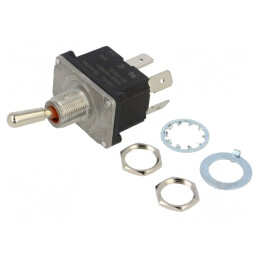 Comutator Basculant DPST OFF-ON 16A 250VAC 30VDC | Electronic-mag.ro | Componente Electronice