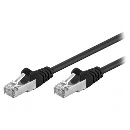 Patch Cord F/UTP 5e Negru 30m Ecranat | Electronic-mag.ro | Componente Electronice