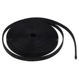 Trese poliester negru 6-14mm 10m | Electronic-mag.ro | Componente Electronice