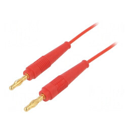Cablu de Măsurare 1,5m Roșu 60VDC 30VAC 19A | Electronic-mag.ro | Componente Electronice