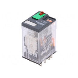 Releu Electromagnetic DPDT 24VAC 12A | Electronic-mag.ro | Componente Electronice