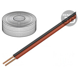 Cablu Cu 2x0,15mm Negru/Roșu 10m