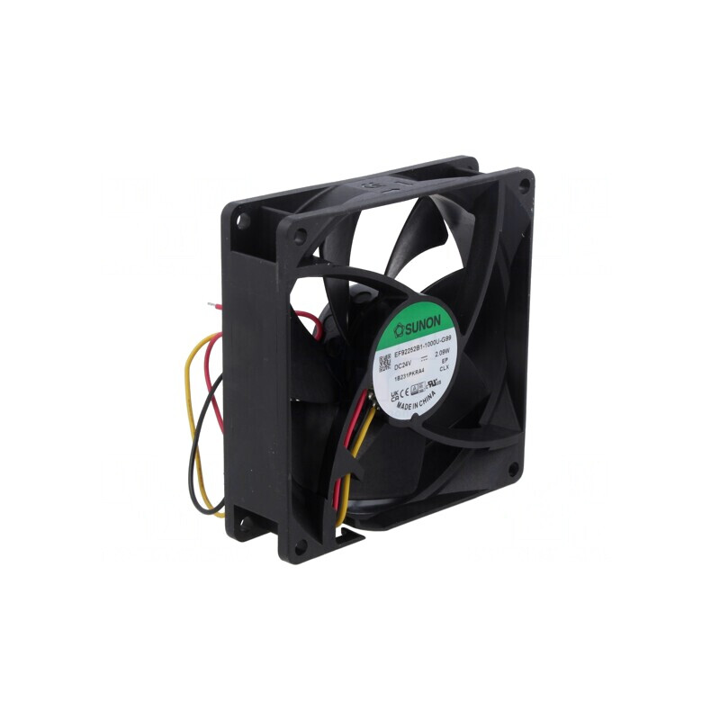 Ventilator axial 24V DC 92mm 82m3/h 34dBA cu rulmenti | Electronic-mag.ro | Componente Electronice