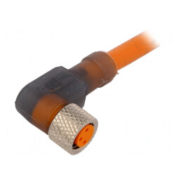 Cablu de conectare M8 3 pini în unghi 5m IP67 | Electronic-mag.ro | Componente Electronice