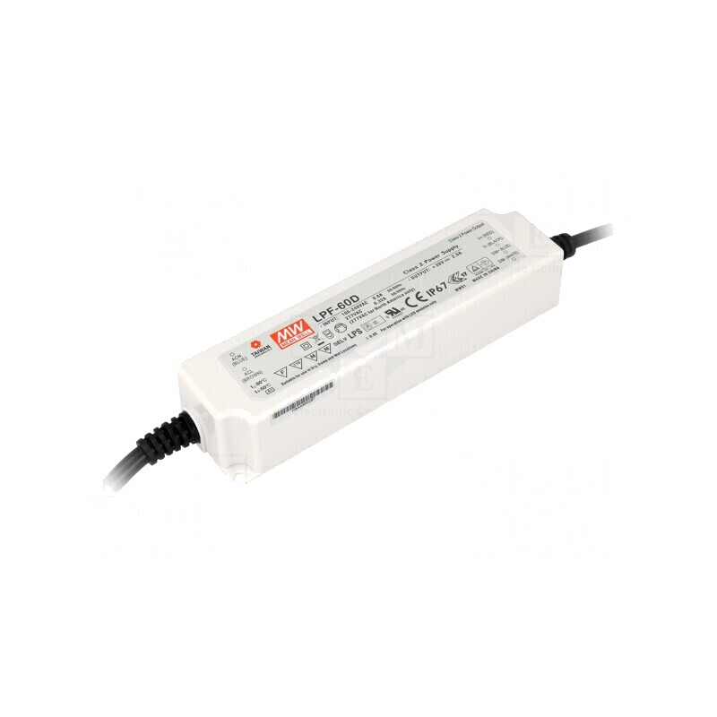 Alimentator LED 60.48W 54VDC IP67 | Electronic-mag.ro | Componente Electronice
