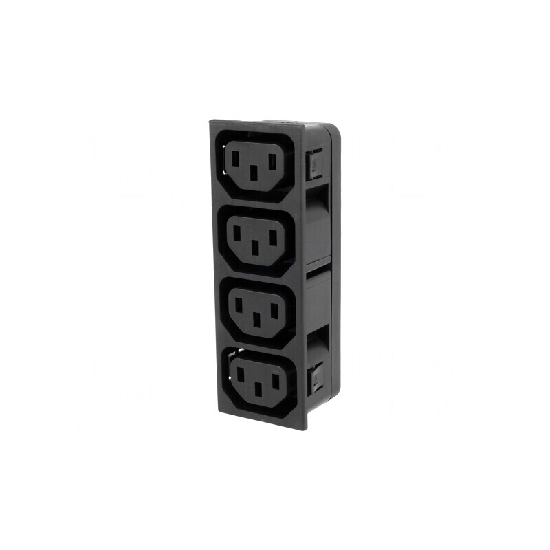 Conector Alimentare AC Splitter 10A 250VAC IEC C13 (F) | Electronic-mag.ro | Componente Electronice