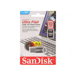Stick USB 3.0 32GB Ultra Flair Negru | Electronic-mag.ro | Componente Electronice