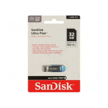 Pendrive USB 3.0 32GB Albastru Ultra Flair | Electronic-mag.ro | Componente Electronice