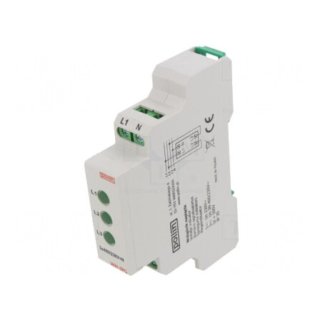 Indicator de Tensiune 3x400VAC pentru Şină DIN IP20 | Electronic-mag.ro | Componente Electronice
