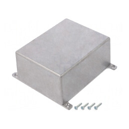 Carcasă ecranare aluminiu natural 93,5x119x56,5 mm | Electronic-mag.ro | Componente Electronice