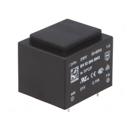 Transformator Încapsulat 2,1VA 230V 21V 100mA PCB | Electronic-mag.ro | Componente Electronice