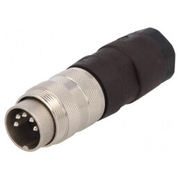 Conector M16 Mufă Tată Lipire 5 Pin 5A 100V Drept | Electronic-mag.ro | Componente Electronice