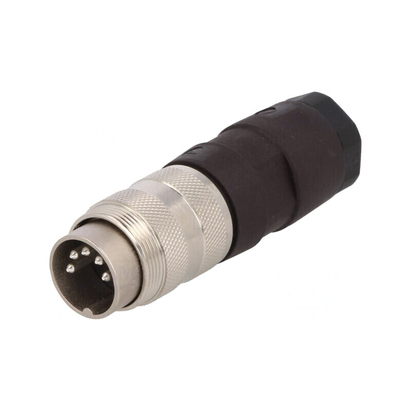 Conector M16 Mufă Tată Lipire 5 Pin 5A 100V Drept | Electronic-mag.ro | Componente Electronice