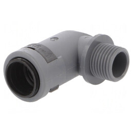 Conectori în unghi 90° cu filet metric din poliamidă 6 | Electronic-mag.ro | Componente Electronice