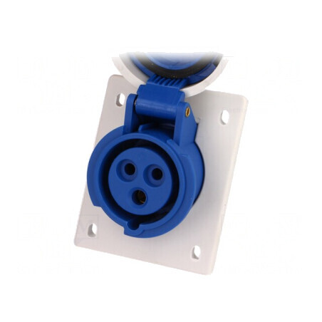 Conector Alimentare AC Soclu Mamă 16A 400VAC IP67 | Electronic-mag.ro | Componente Electronice