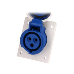 Conector Alimentare AC Soclu Mamă 16A 400VAC IP67 | Electronic-mag.ro | Componente Electronice