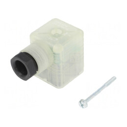 Conector: cu valvă; mufă; format A; 18mm; mamă; PIN: 3; în unghi 90°