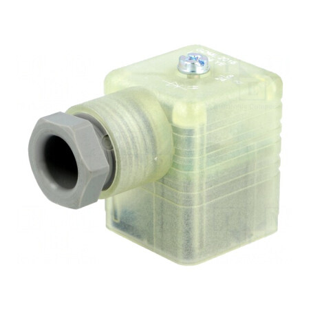Conector Mamă cu Valvă 18mm PIN 3 Unghi 90° | Electronic-mag.ro | Componente Electronice
