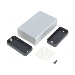Carcasă aluminiu gri 54x80x23mm | Electronic-mag.ro | Componente Electronice
