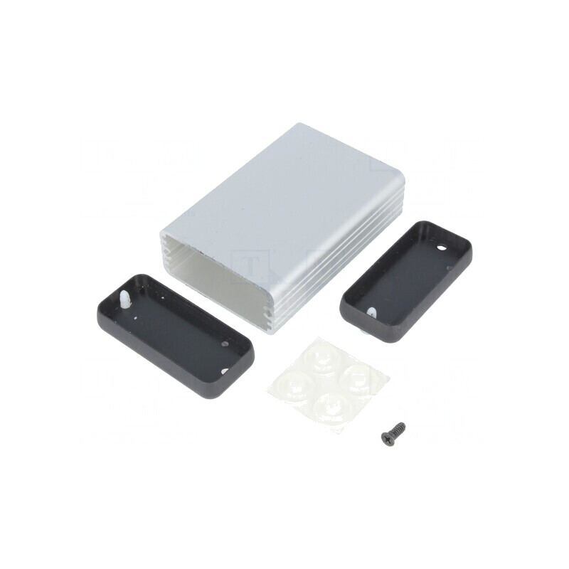Carcasă aluminiu gri 54x80x23mm | Electronic-mag.ro | Componente Electronice