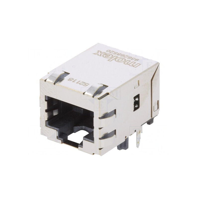 Soclu RJ45 MXMag Ecranat cu Transformator de Separare 8 PIN-uri | Electronic-mag.ro | Componente Electronice