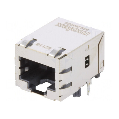 Soclu RJ45 MXMag Ecranat cu Transformator de Separare 8 PIN-uri | Electronic-mag.ro | Componente Electronice