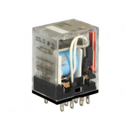 Releu Electromagnetic 4PDT 12VDC 5A | Electronic-mag.ro | Componente Electronice