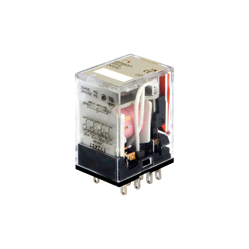 Releu Electromagnetic 4PDT 24VAC 5A | Electronic-mag.ro | Componente Electronice