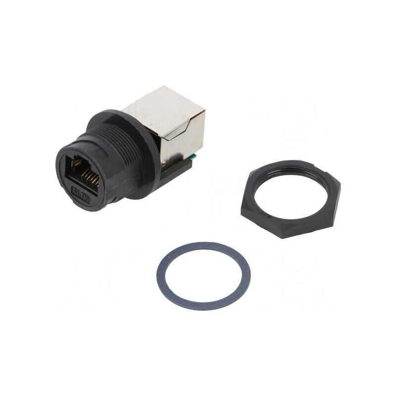 Adaptor Ethernet Cat5e IP67 8p8c Drept Plastic | Electronic-mag.ro | Componente Electronice Adaptor Ethernet Cat5e IP67 8p8c Drept Plastic | Electronic-mag.ro | Componente Electronice