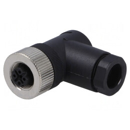 Mufă M12 4-Pin Mamă Ethernet Cablu IP65/IP67 250V | Electronic-mag.ro | Componente Electronice