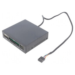 Cititor Card Memorie USB 2.0 Negru | Electronic-mag.ro | Componente Electronice
