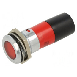 Lampă LED Roșie Control 230V Ø22mm | Electronic-mag.ro | Componente Electronice