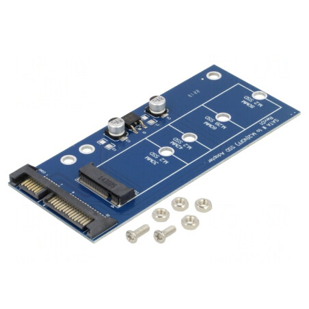 Convertor Serial ATA la M.2 SATA Cablexpert | Electronic-mag.ro | Componente Electronice