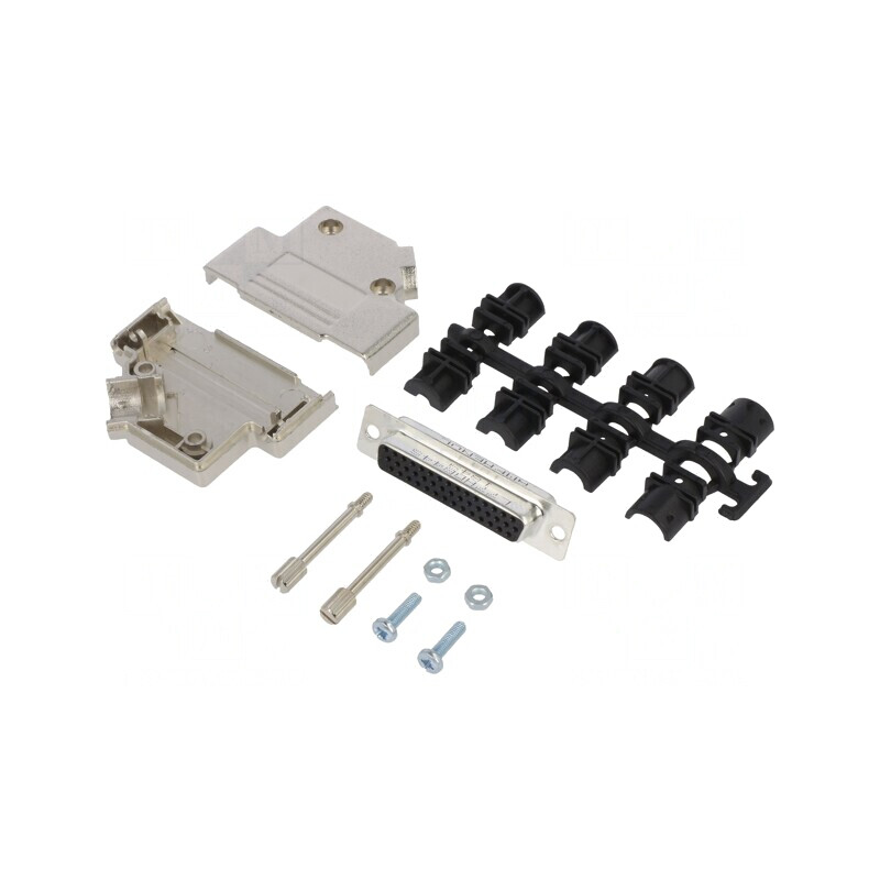 Conector D-Sub HD 44-Pin Mamă Unghi 45° Gold | Electronic-mag.ro | Componente Electronice