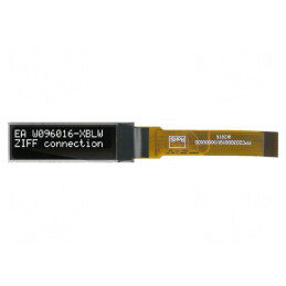 Display OLED Grafic 0.84" 96x16 Alb 29.1x9x1.3mm | Electronic-mag.ro | Componente Electronice