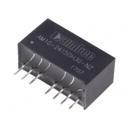 Convertor DC/DC 1W 18-36V la 15V/-15V SIP8 | Electronic-mag.ro | Componente Electronice