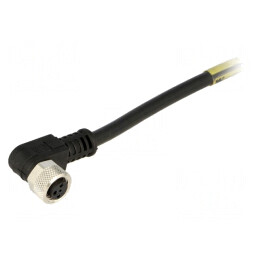 Conector M8 3 PIN 90° cu cablu IP67