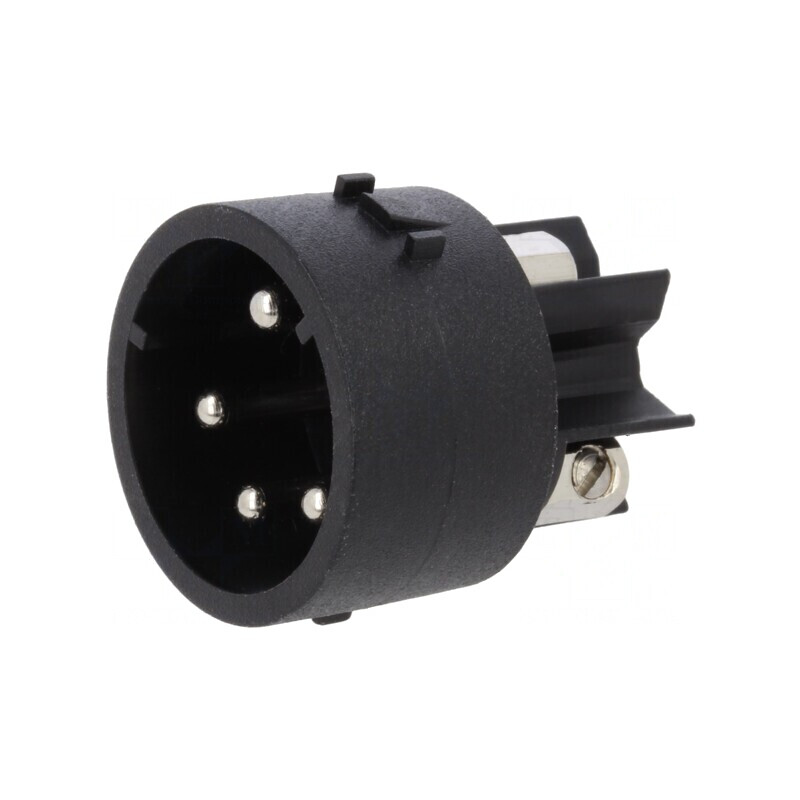 Conector Circular 4 Pini Nichelat | Electronic-mag.ro | Componente Electronice