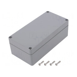 Carcasă Universală ABS Gri Închis IP67 80x160x55mm | Electronic-mag.ro | Componente Electronice