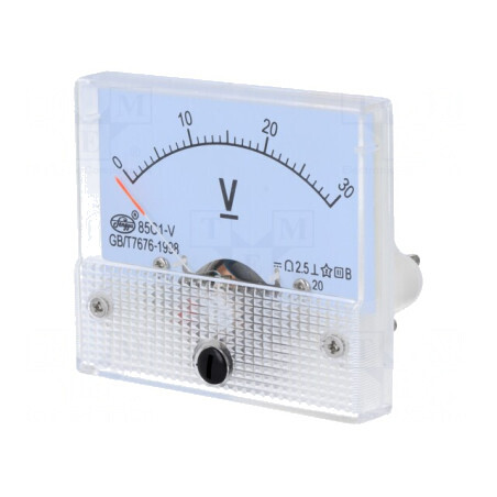 Voltmetru Panou 0-30V Ø50mm | Electronic-mag.ro | Componente Electronice
