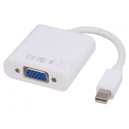 Adaptor Mini DisplayPort la D-Sub 15pin HD, 0,15m | Electronic-mag.ro | Componente Electronice