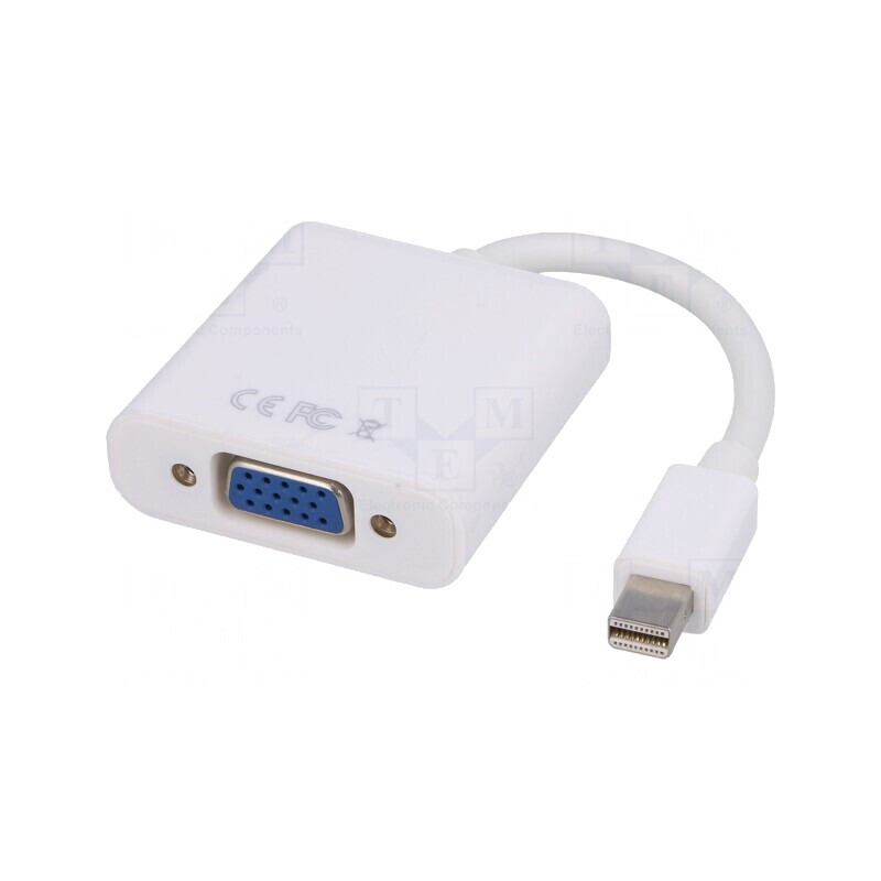 Adaptor Mini DisplayPort la D-Sub 15pin HD, 0,15m | Electronic-mag.ro | Componente Electronice Adaptor Mini DisplayPort la D-Sub 15pin HD, 0,15m | Electronic-mag.ro | Componente Electronice