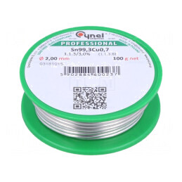 Sârmă de lipit fără plumb 2mm 100g 227°C | Electronic-mag.ro | Componente Electronice