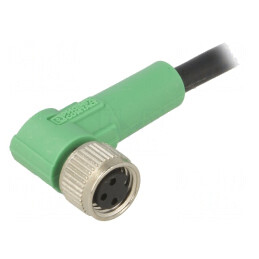 Cablu de conectare M8 3 pini 1,5m unghi 250VAC 4A | Electronic-mag.ro | Componente Electronice