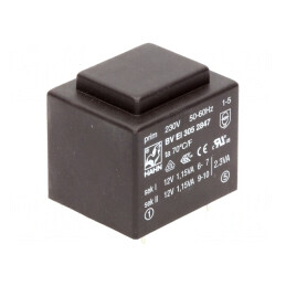 Transformator încapsulat 2,3VA 230VAC 12V PCB | Electronic-mag.ro | Componente Electronice