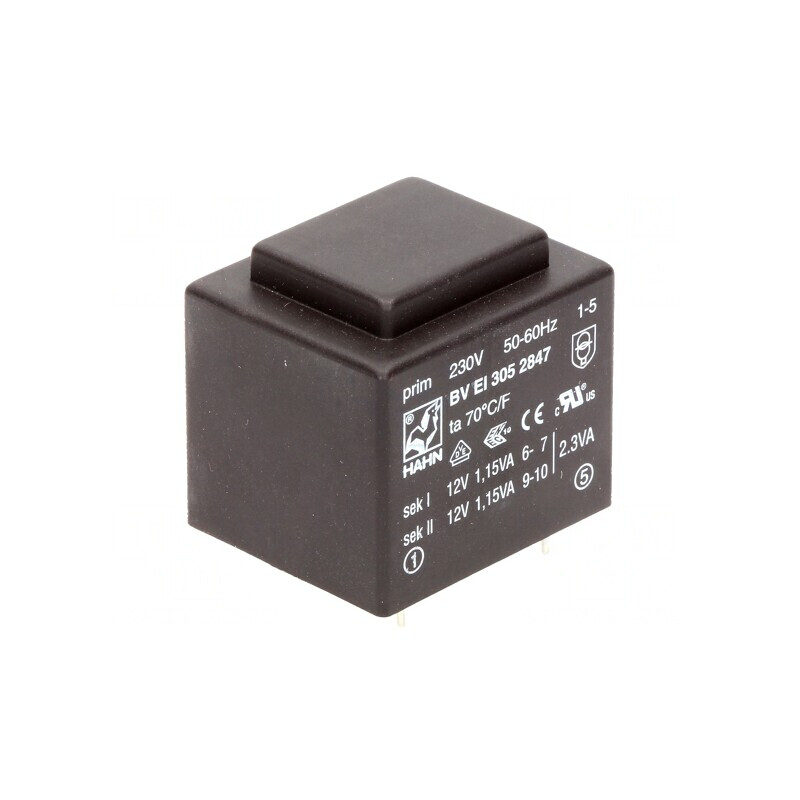 Transformator încapsulat 2,3VA 230VAC 12V PCB | Electronic-mag.ro | Componente Electronice Transformator încapsulat 2,3VA 230VAC 12V PCB | Electronic-mag.ro | Componente Electronice