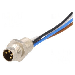 Conector M8 0,5m 4 PIN Tată Cu Cabluri | Electronic-mag.ro | Componente Electronice