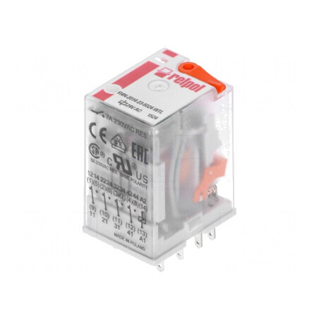 Releu Electromagnetic 4PDT 24VAC 6A | Electronic-mag.ro | Componente Electronice