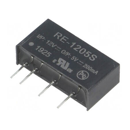 Convertor DC/DC 1W 12V la 5V 200mA | Electronic-mag.ro | Componente Electronice